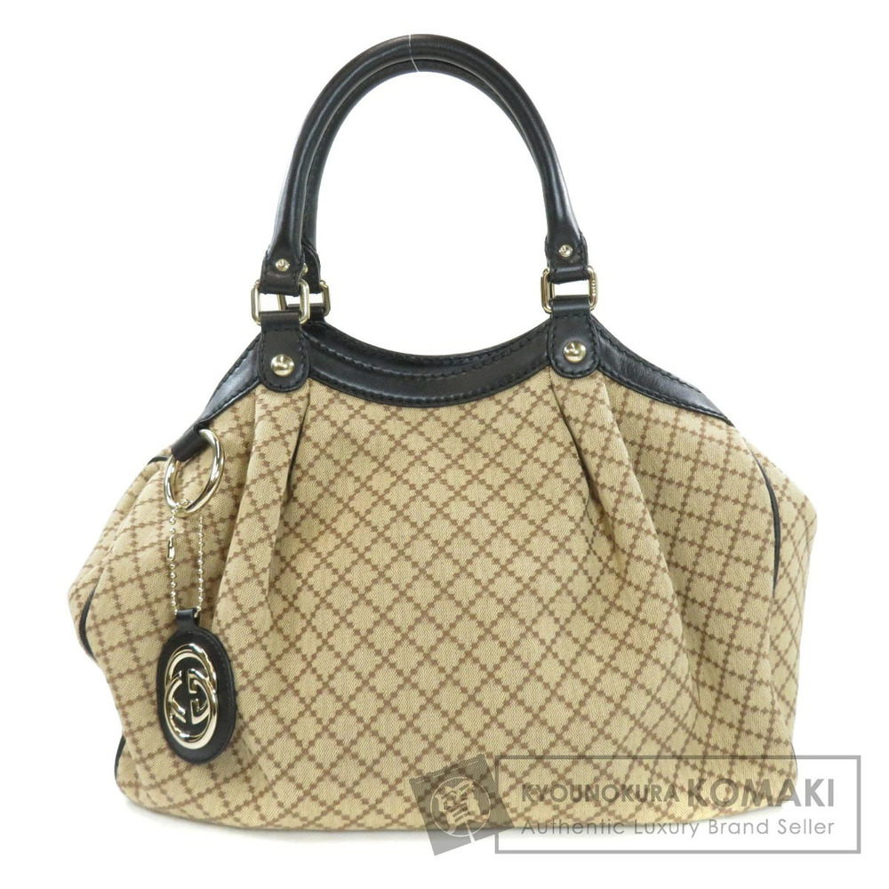 Gucci Sukey Diamante Tote Bag Canvas Leather